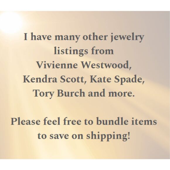 Kate Spade NWT necklace and earrings set - gold teddy bear - Picture 15 of 15